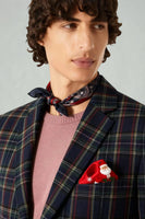 Laden Sie das Bild in den Galerie-Viewer, Schwarz Gelb Gitter mit gekerbtem Revers 2-teilige Herren-Ballanzüge