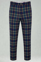 Laden Sie das Bild in den Galerie-Viewer, Schwarz Gelb Gitter mit gekerbtem Revers 2-teilige Herren-Ballanzüge