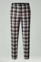 Laden Sie das Bild in den Galerie-Viewer, Schwarz Gelb Gitter mit gekerbtem Revers 2-teilige Herren-Ballanzüge