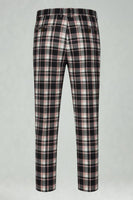 Laden Sie das Bild in den Galerie-Viewer, Schwarz Gelb Gitter mit gekerbtem Revers 2-teilige Herren-Ballanzüge