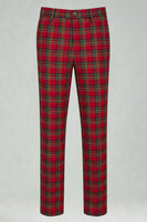 Laden Sie das Bild in den Galerie-Viewer, Schwarz Gelb Gitter mit gekerbtem Revers 2-teilige Herren-Ballanzüge