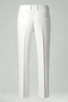 Laden Sie das Bild in den Galerie-Viewer, Schwarz Weiß Gitter 2 Stück Einreihige Herren Ballanzüge mit gekerbtem Revers