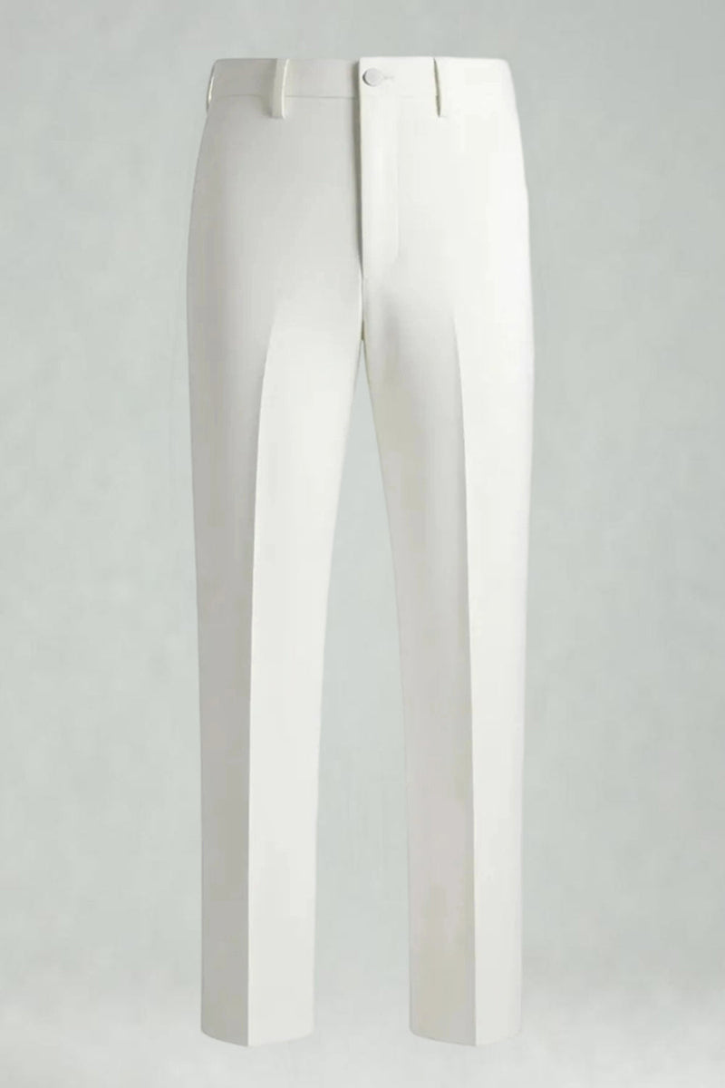 Laden Sie das Bild in den Galerie-Viewer, Schwarz Weiß Gitter 2 Stück Einreihige Herren Ballanzüge mit gekerbtem Revers