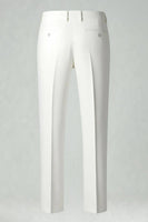 Laden Sie das Bild in den Galerie-Viewer, Schwarz Weiß Gitter 2 Stück Einreihige Herren Ballanzüge mit gekerbtem Revers