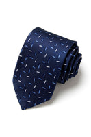 Laden Sie das Bild in den Galerie-Viewer, Herren Formelle Marine Krawatte mit Mikromuster