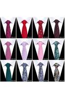 Laden Sie das Bild in den Galerie-Viewer, Herren Formelle Marine Krawatte mit Mikromuster