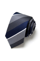Laden Sie das Bild in den Galerie-Viewer, Herren Formelle Marine Krawatte mit Mikromuster