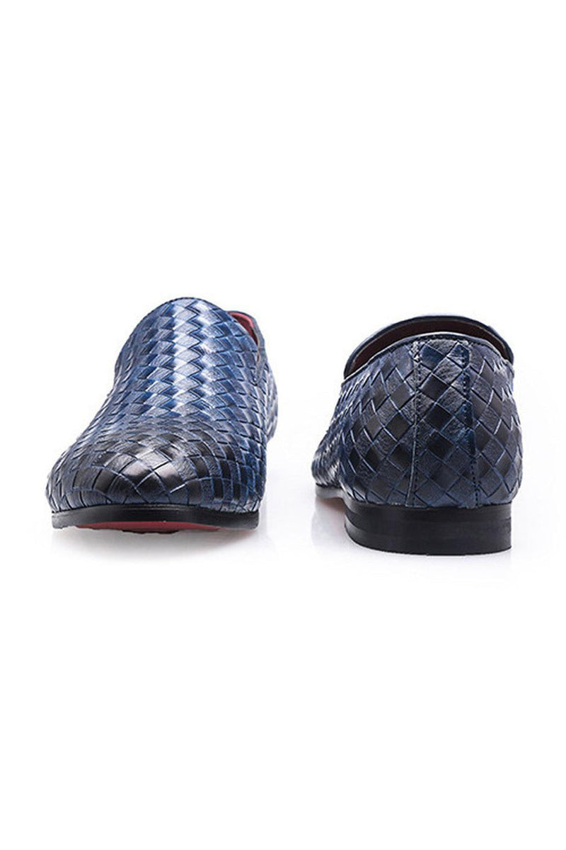 Laden Sie das Bild in den Galerie-Viewer, Schwarze Legere Slip-On Herrenschuhe aus Leder