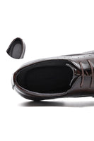 Laden Sie das Bild in den Galerie-Viewer, Dunkelbraune Leder Partyschuhe für Männer