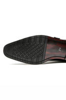 Laden Sie das Bild in den Galerie-Viewer, Braune Slip-On Leder Herrenpartyschuhe