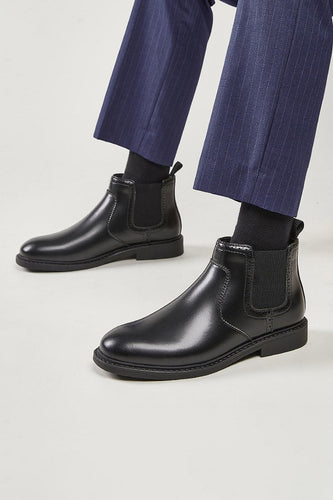 Schwarze High-Top Leder Freizeitschuhe für Männer