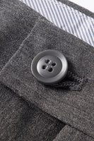 Laden Sie das Bild in den Galerie-Viewer, Dunkelgraue Herrenanzüge mit geraden Beinen und Hosen