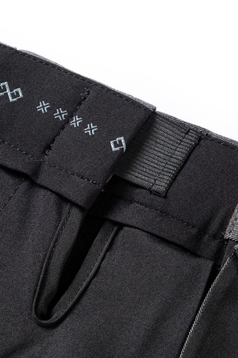 Laden Sie das Bild in den Galerie-Viewer, Dunkelgraue Herrenanzüge mit geraden Beinen und Hosen