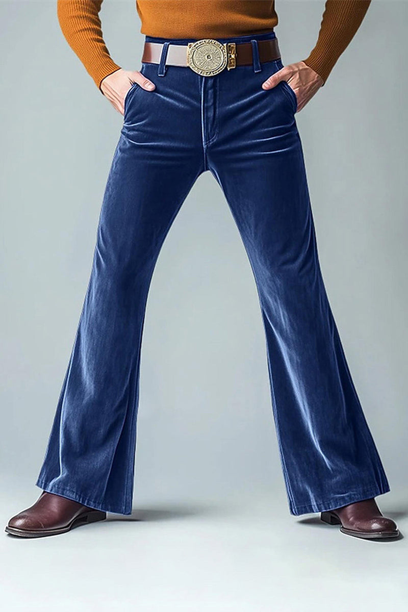 Laden Sie das Bild in den Galerie-Viewer, Dunkelgrüne Ausgestellte Herrenanzüge Hosen