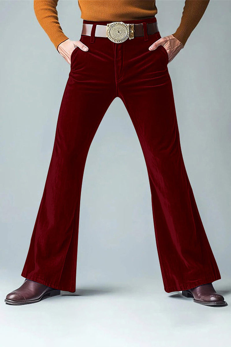 Laden Sie das Bild in den Galerie-Viewer, Dunkelgrüne Ausgestellte Herrenanzüge Hosen