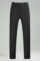 Laden Sie das Bild in den Galerie-Viewer, Burgunderrote Hoch Taillierte Herrenanzüge und Hochzeitshosen für Hochzeit