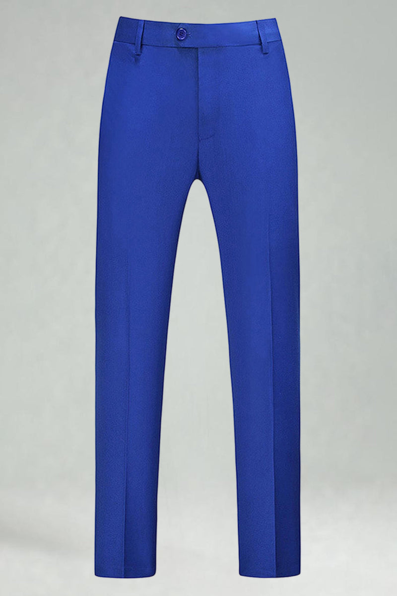 Laden Sie das Bild in den Galerie-Viewer, Burgunderrote Hoch Taillierte Herrenanzüge und Hochzeitshosen für Hochzeit