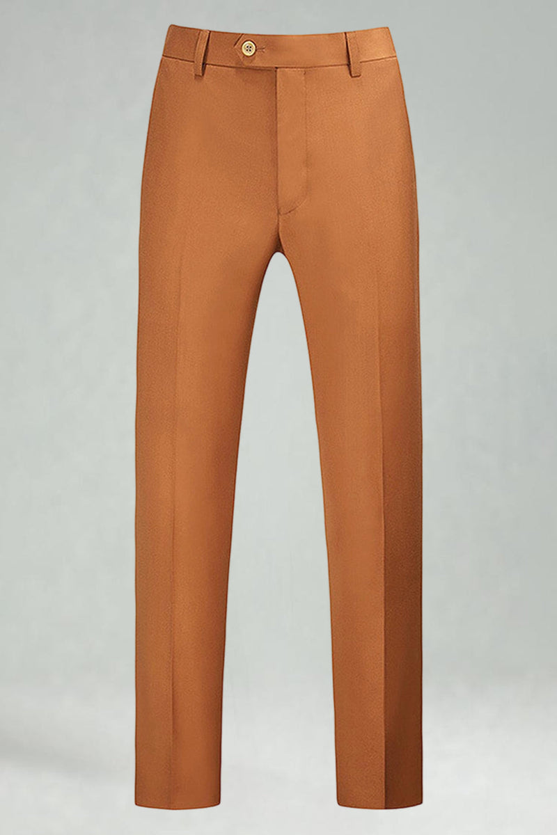 Laden Sie das Bild in den Galerie-Viewer, Burgunderrote Hoch Taillierte Herrenanzüge und Hochzeitshosen für Hochzeit