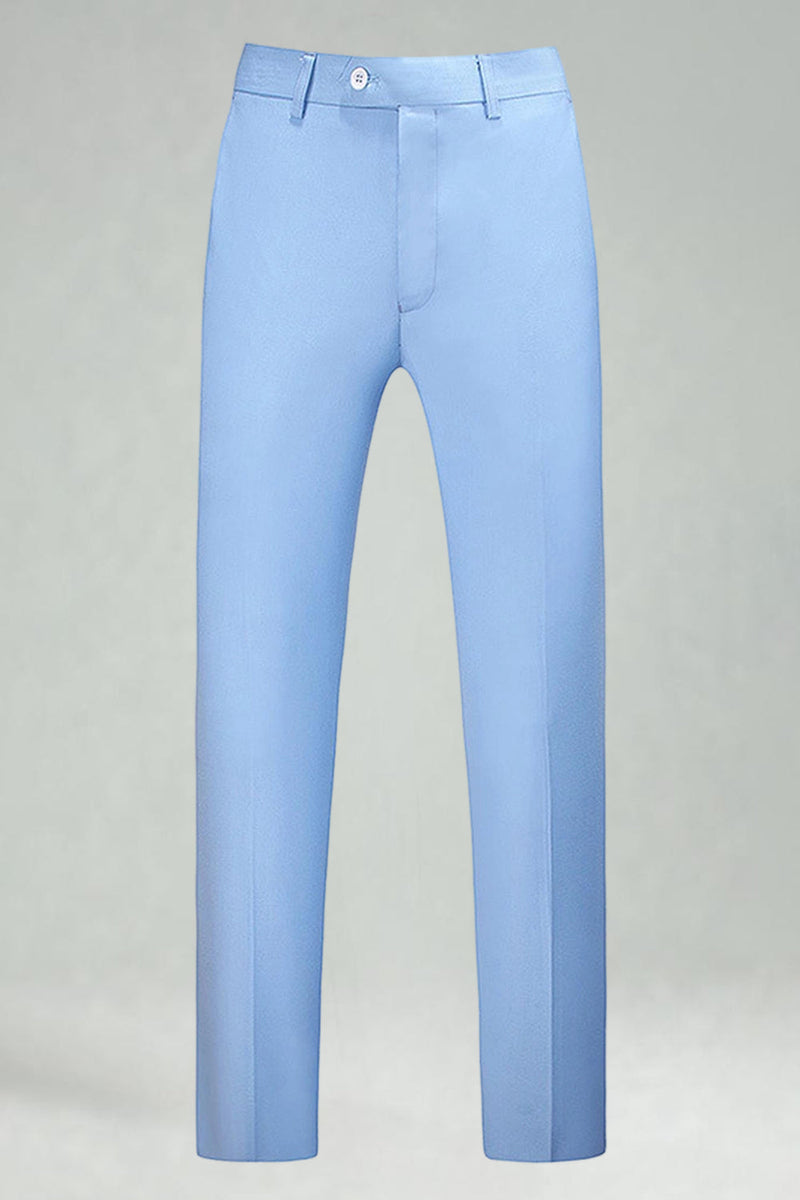 Laden Sie das Bild in den Galerie-Viewer, Burgunderrote Hoch Taillierte Herrenanzüge und Hochzeitshosen für Hochzeit