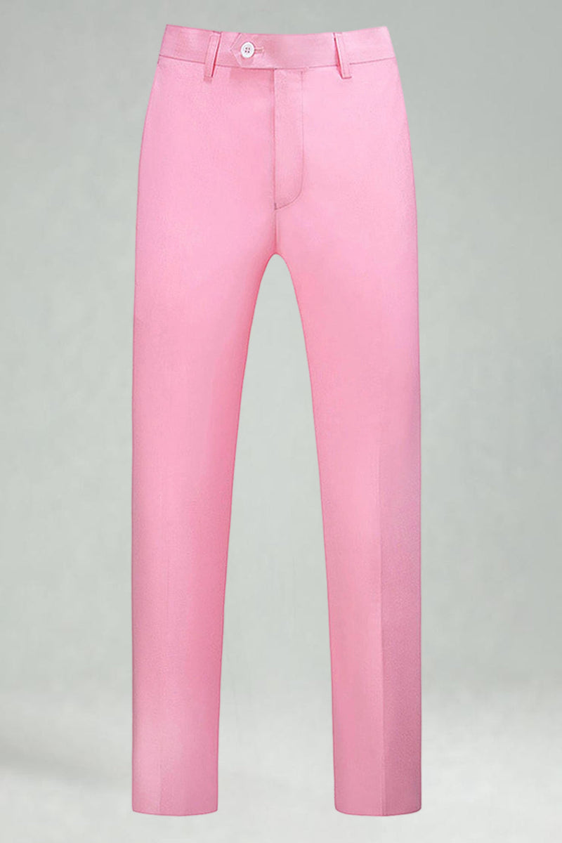 Laden Sie das Bild in den Galerie-Viewer, Burgunderrote Hoch Taillierte Herrenanzüge und Hochzeitshosen für Hochzeit