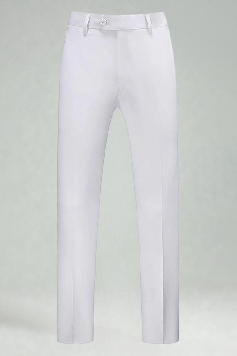 Laden Sie das Bild in den Galerie-Viewer, Burgunderrote Hoch Taillierte Herrenanzüge und Hochzeitshosen für Hochzeit