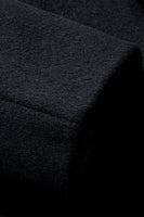 Laden Sie das Bild in den Galerie-Viewer, Schwarzer Einreihiger Revers Wintermantel für Herren