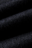 Laden Sie das Bild in den Galerie-Viewer, Schwarzer Einreihiger Revers Wintermantel für Herren