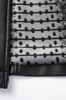 Laden Sie das Bild in den Galerie-Viewer, Schwarzer Einreihiger Herren Trenchcoat aus Reversledern