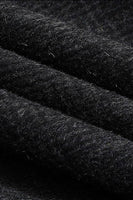 Laden Sie das Bild in den Galerie-Viewer, Dunkelgrauer Einreihiger Langer Herrenmantel mit einreihendem Revers