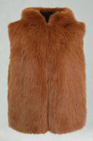 Laden Sie das Bild in den Galerie-Viewer, Kapuzenweste aus Kamelpelz für Männer