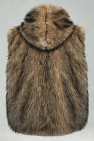 Laden Sie das Bild in den Galerie-Viewer, Kapuzenweste aus Kamelpelz für Männer