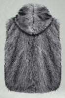 Laden Sie das Bild in den Galerie-Viewer, Kapuzenweste aus Kamelpelz für Männer