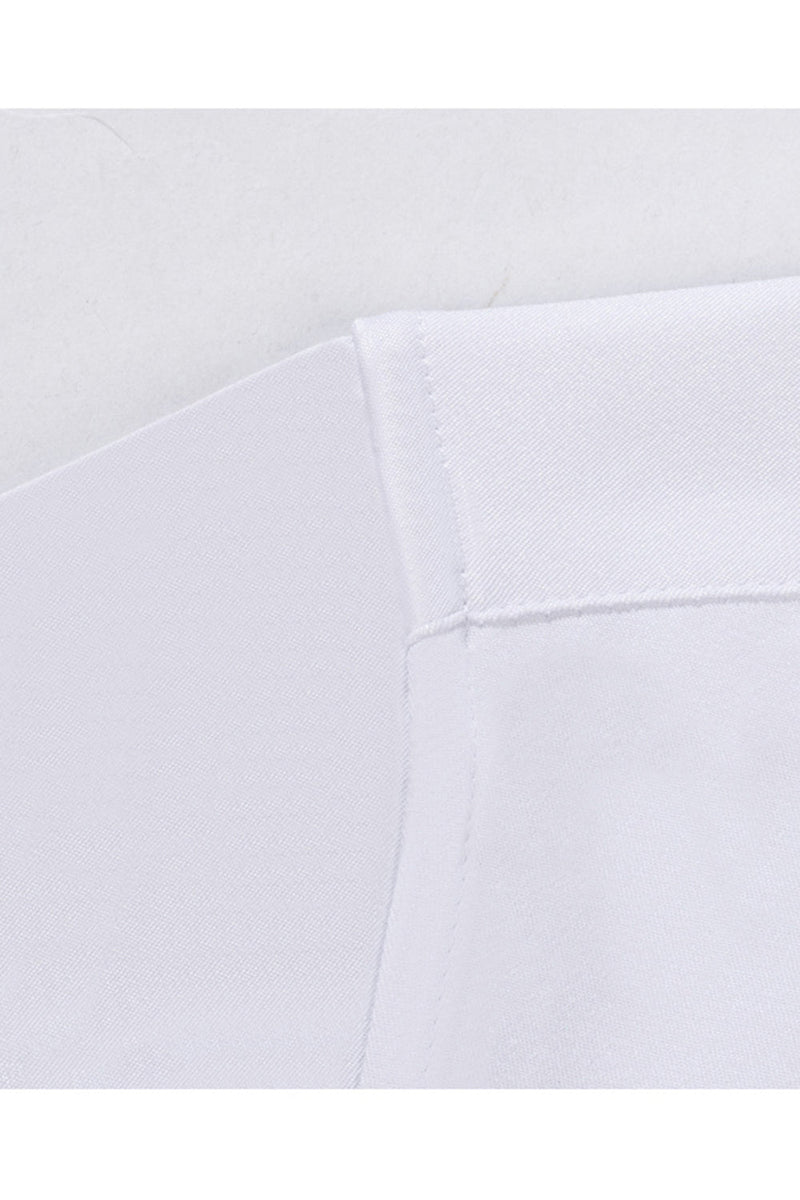 Laden Sie das Bild in den Galerie-Viewer, Weißes Klassisches Slim Fit Herrenhemd mit festem Spitzkragen