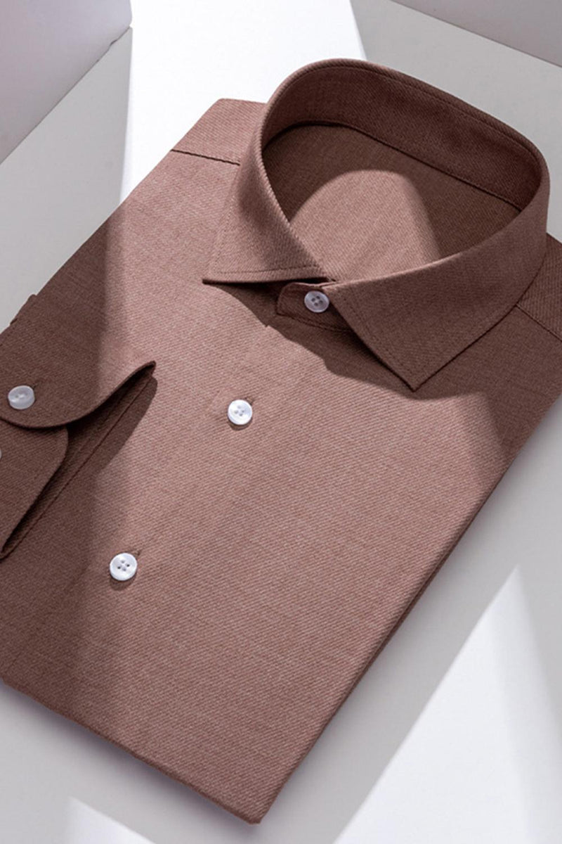 Laden Sie das Bild in den Galerie-Viewer, Weißes Einfarbiges Schmales Outfit mit langen Ärmeln Herrenanzüge Hemd