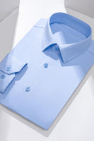 Laden Sie das Bild in den Galerie-Viewer, Weißes Einfarbiges Klassisches Herren Hemd mit langen Ärmeln