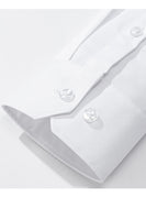 Laden Sie das Bild in den Galerie-Viewer, Weißes Einfarbiges Klassisches Herren Hemd mit langen Ärmeln