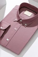 Laden Sie das Bild in den Galerie-Viewer, Blaugrau Slim Fit Langärmeliger Einfarbter Herrenanzug Hemd