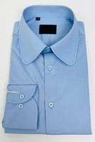 Laden Sie das Bild in den Galerie-Viewer, Weißes Einfarbiges Langärmliges Slim Fit Herrenhemd