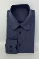 Laden Sie das Bild in den Galerie-Viewer, Weißes Einfarbiges Langärmliges Slim Fit Herrenhemd