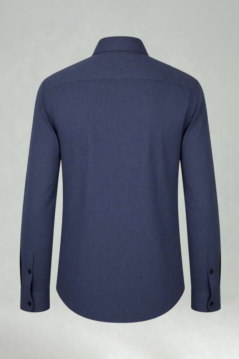 Laden Sie das Bild in den Galerie-Viewer, Weißes Einfarbiges Langärmliges Slim Fit Herrenhemd