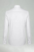 Laden Sie das Bild in den Galerie-Viewer, Weißes Einfarbiges Langärmliges Slim Fit Herrenhemd