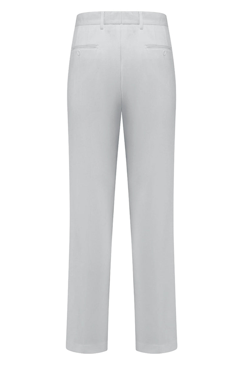 Laden Sie das Bild in den Galerie-Viewer, 2-teilige Weiße Shawl Revers Herren Hochzeitsanzüge