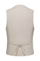 Laden Sie das Bild in den Galerie-Viewer, Slim Fit weiße Schal Revers 3-teilige Herren Hochzeitsanzüge