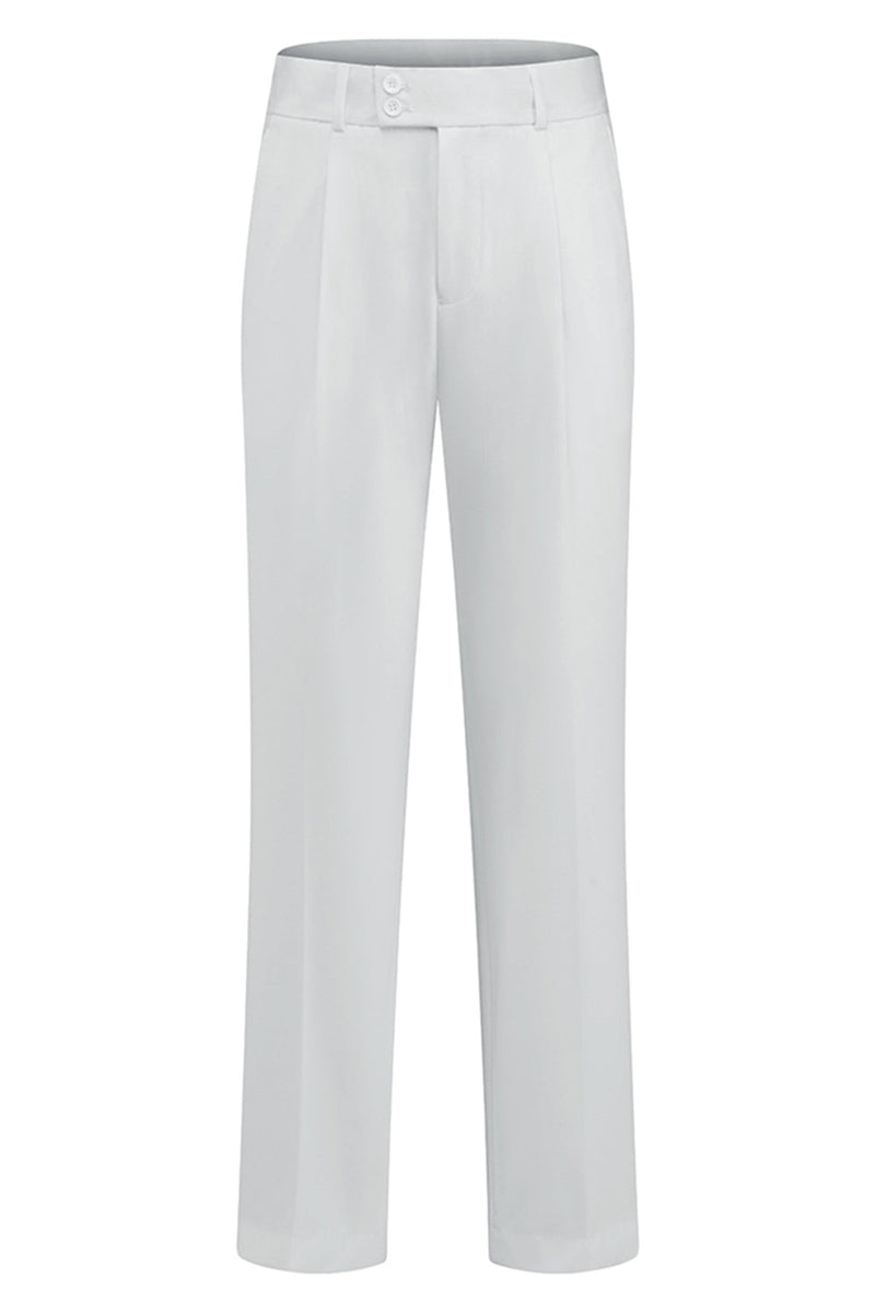 Laden Sie das Bild in den Galerie-Viewer, Slim Fit weiße Schal Revers 3-teilige Herren Hochzeitsanzüge