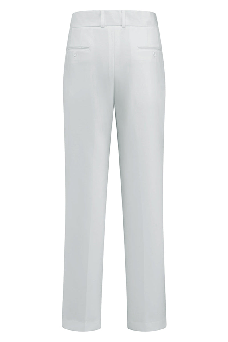 Laden Sie das Bild in den Galerie-Viewer, Peak Revers 3-teilige Weiße Herren Hochzeitsanzüge mit einem Knopf