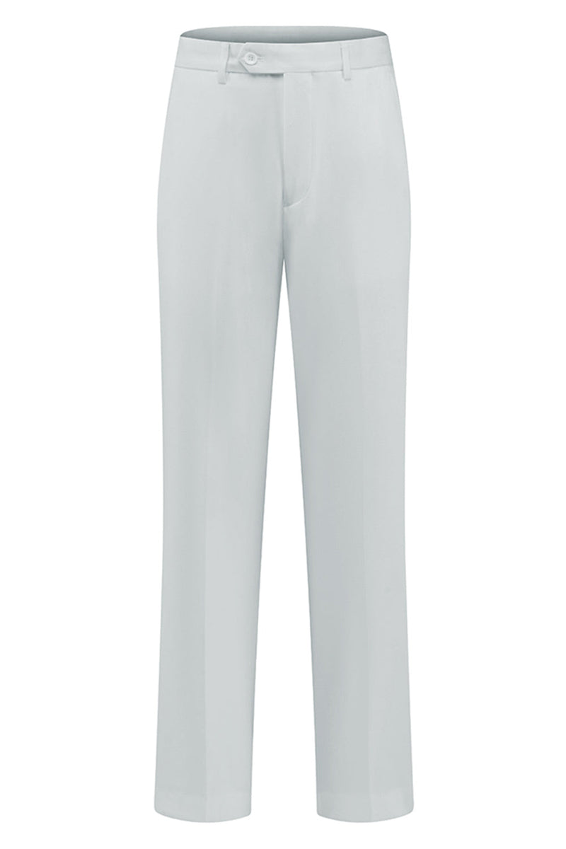 Laden Sie das Bild in den Galerie-Viewer, Weiße Zweiteilige Herrenschal Revers Doppelreihige Hochzeitsanzüge