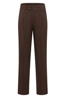 Laden Sie das Bild in den Galerie-Viewer, Khaki Kaffee Peak Revers Einreihige Herren 3-teilige Anzüge