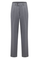 Laden Sie das Bild in den Galerie-Viewer, Graue Slim Fit Schal Revers Zweiteilige Herrenanzüge