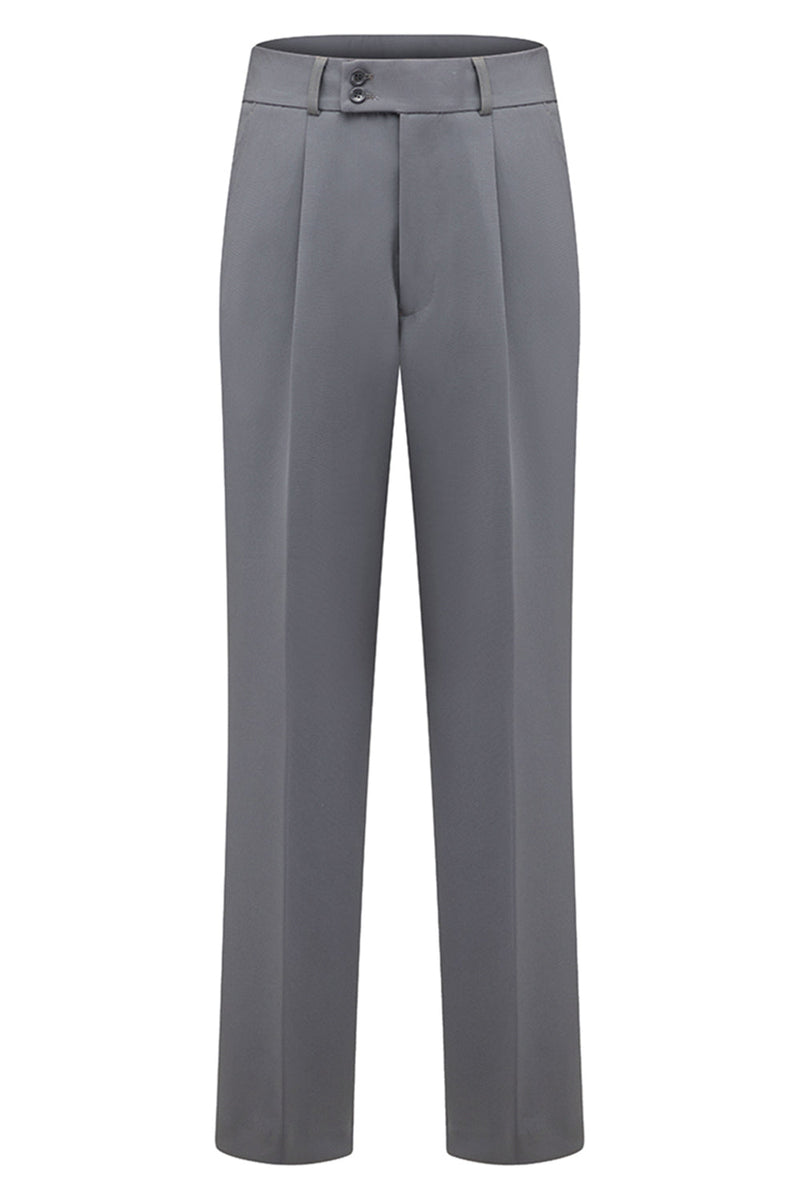 Laden Sie das Bild in den Galerie-Viewer, Graue Slim Fit Schal Revers Zweiteilige Herrenanzüge