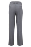 Laden Sie das Bild in den Galerie-Viewer, Graue Slim Fit Schal Revers Zweiteilige Herrenanzüge